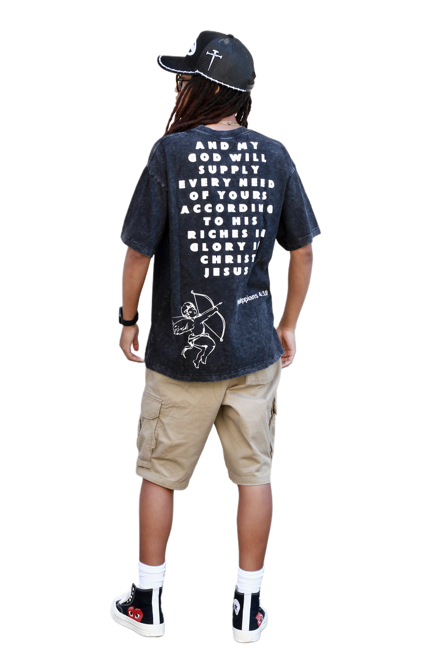 Black Prosperous Apparel “Philippians 4:19” Vintage Tee