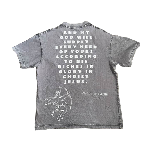 Gray Prosperous Apparel “Philippians 4:19” Vintage Tee