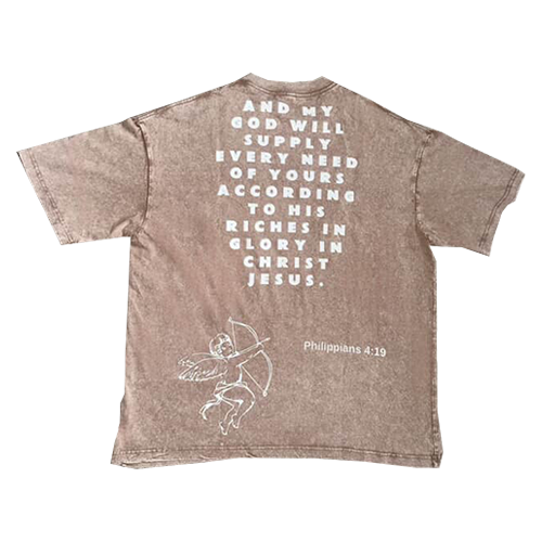 Brown Prosperous Apparel “Philippians 4:19” Vintage Tee